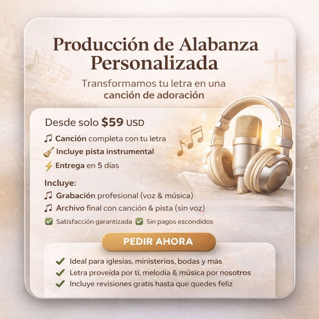 Producción de Alabanza Personalizada (Letra + Música)